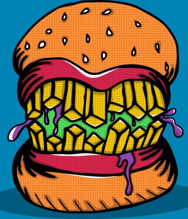 monster burger apparel